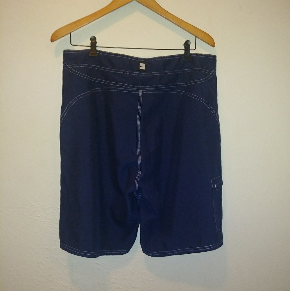 Nike Navy Swim Board Shorts - Picture 2 of 5